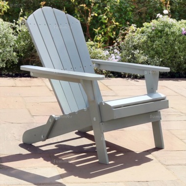 Folding Adirondack Chair 843 - Grey Paint Finish, PEFC Certified
