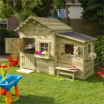 Pressure Treated Childrens Playhouse 662 - With Lean-to Extension, FSC® Certified