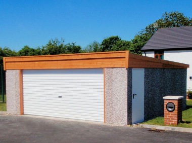 Spar Pent Double Concrete Garage 216 Spar Pent Double Concrete Garage 216