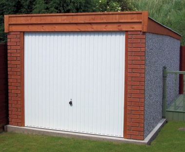 Spar Pent Concrete Garage 278 - Brick Posts Spar Pent Concrete Garage 278 - Brick Posts