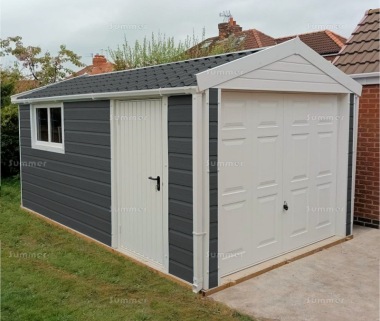 Composite Apex Concrete Garage 338 - PVCu Window and Fascias Composite Apex Concrete Garage 338 - PVCu Window and Fascias