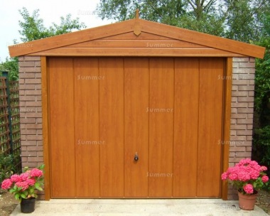 Brick Apex Concrete Garage 451 - Light Woodgrain Finish Brick Apex Concrete Garage 451 - Light Woodgrain Finish