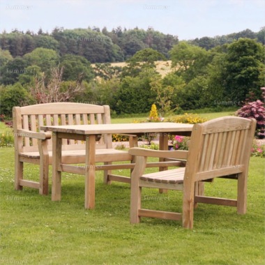 Pressure Treated 4 Seater Dining Set 876 - Benches, PEFC Certified
