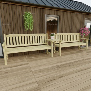 6 Seater Companion Set 237 - Pressure Treated, Square Tray