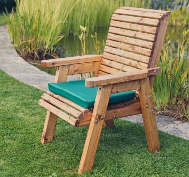 Armchair 728 - Chunky Framing, Brown Finish