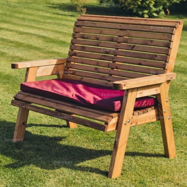 2 Seater Bench 729 - Brown Finish