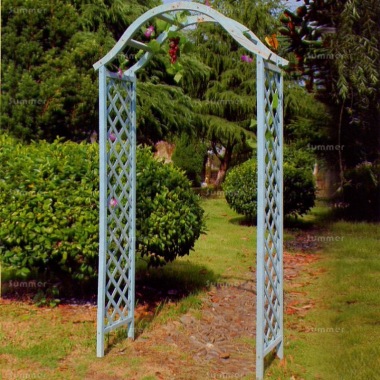 Garden Arch 49 - Grey Finish, Diamond Trellis Garden Arch 49 - Grey Finish, Diamond Trellis