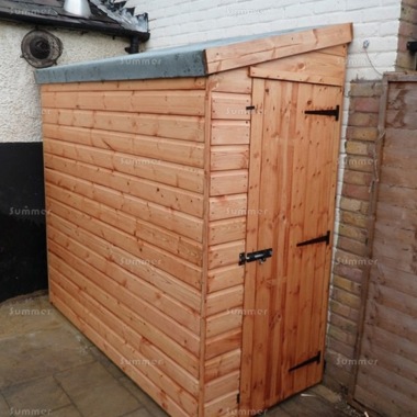 Pent Small Storage Shed 22 - Shiplap, All T and G, Fitted Free Pent Small Storage Shed 22 - Shiplap, All T and G, Fitted Free
