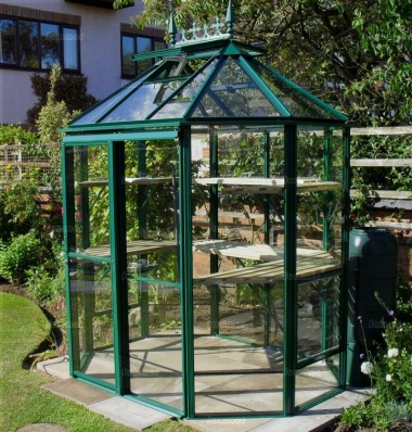 Aluminium Octagonal Greenhouse 602 - Toughened Glass Aluminium Octagonal Greenhouse 602 - Toughened Glass