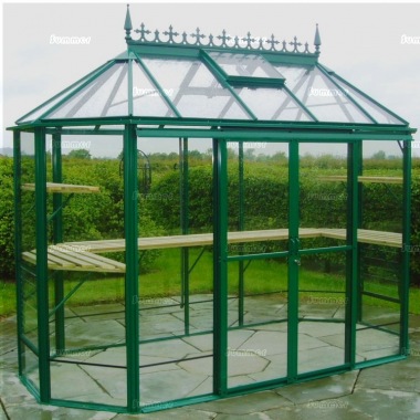 Aluminium Octagonal Greenhouse 603 - Toughened Glass Aluminium Octagonal Greenhouse 603 - Toughened Glass