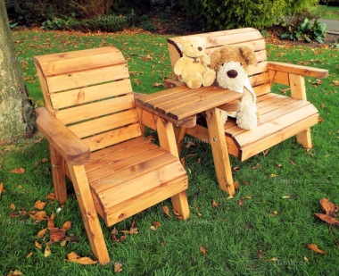 Kids 3 Seater Companion Set 746 - Square Tray, Fully Assembled, FSC® Certified Kids 3 Seater Companion Set 746 - Square Tray, Fully Assembled, FSC® Certified