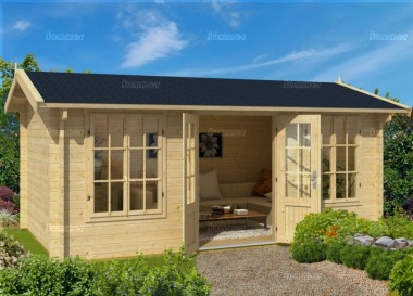 Side Door Apex 45mm Log Cabin 522 - Double Glazed, FSC® Certified Side Door Apex 45mm Log Cabin 522 - Double Glazed, FSC® Certified