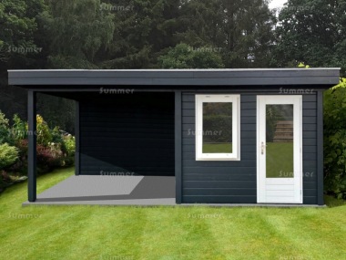 28mm Gazebo 255 - With Integral Summerhouse, EPDM Roof