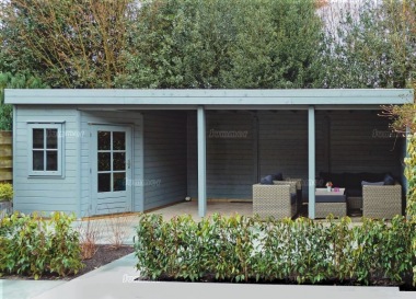 Gazebo 393 - With Integral Summerhouse, EPDM Roof