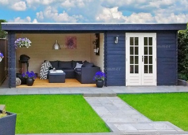 Gazebo 697 - With Integral Summerhouse, EPDM Roof