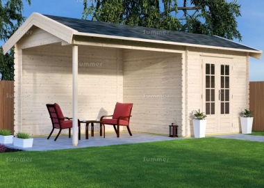 Wooden Apex Gazebo 698 - With Integral Summerhouse Wooden Apex Gazebo 698 - With Integral Summerhouse