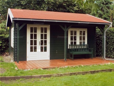 Side Door Apex Log Cabin 292 - Bespoke, Double Glazed Side Door Apex Log Cabin 292 - Bespoke, Double Glazed