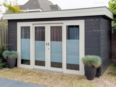 Log Cabin 343 - Sliding Double Door, EPDM Roof Log Cabin 343 - Sliding Double Door, EPDM Roof