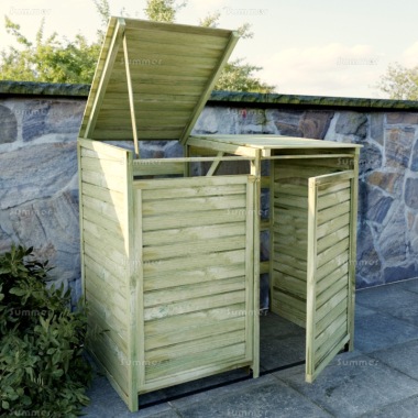 Pressure Treated Double Bin Store 207 - Heavy Duty, FSC® Certified Pressure Treated Double Bin Store 207 - Heavy Duty, FSC® Certified