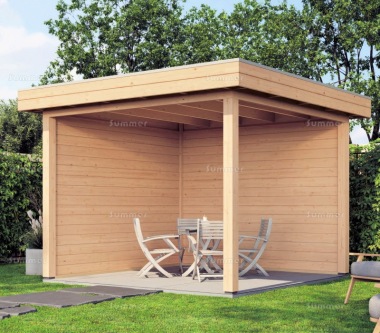 Wooden Gazebo 679 - Fully Boarded Walls, EPDM Roof