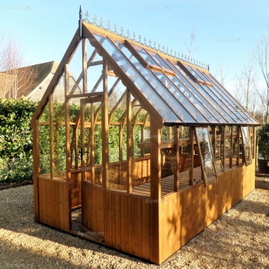 Thermowood Victorian Greenhouse 239 - Toughened Glass, Fitted Free Thermowood Victorian Greenhouse 239 - Toughened Glass, Fitted Free
