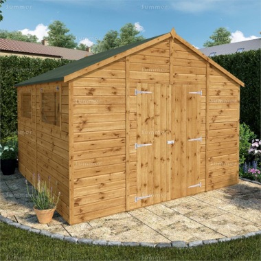 Apex Shed 355 - All T and G, Double Door