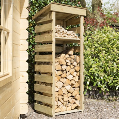 Log Store 921 - Shelf Included, Pressure Treated, FSC® Certified Log Store 921 - Shelf Included, Pressure Treated, FSC® Certified