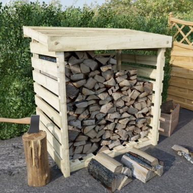 Log Store 126 - Fast Delivery, Pressure Treated
