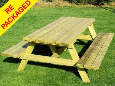 Repackaged 6 Seater Picnic Bench 217 - Pressure Treated
