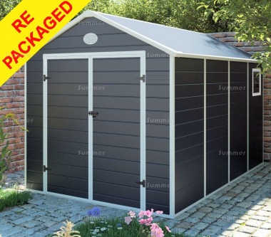 Repackaged Steel Framed Plastic Shed 658 - Honeycomb Polypropylene Panels