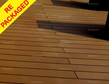 Repackaged Composite Decking Kit 288 - Reversible, Grooved Finish, Brown